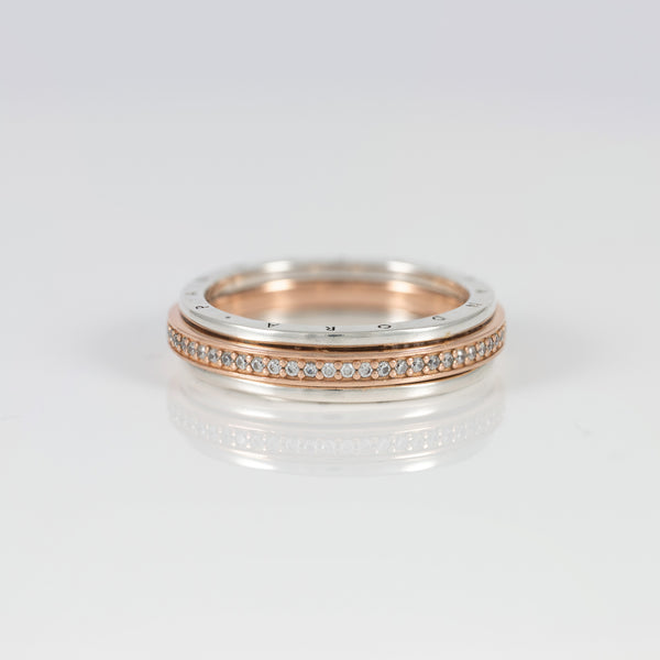 Anillo Pandora  de Plata 925  Signature Logo & Pavé