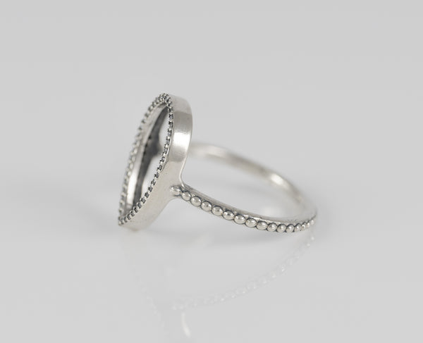 Anillo Pandora de plata 925 Silueta Lágrima