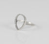 Anillo Pandora de plata 925 Silueta Lágrima