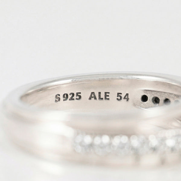 Anillo Pandora en Plata 925 Triple Alianza en Pavé