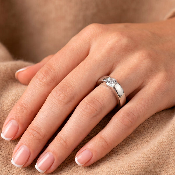 Anillo Diamond Fire Plata 925 Circonita