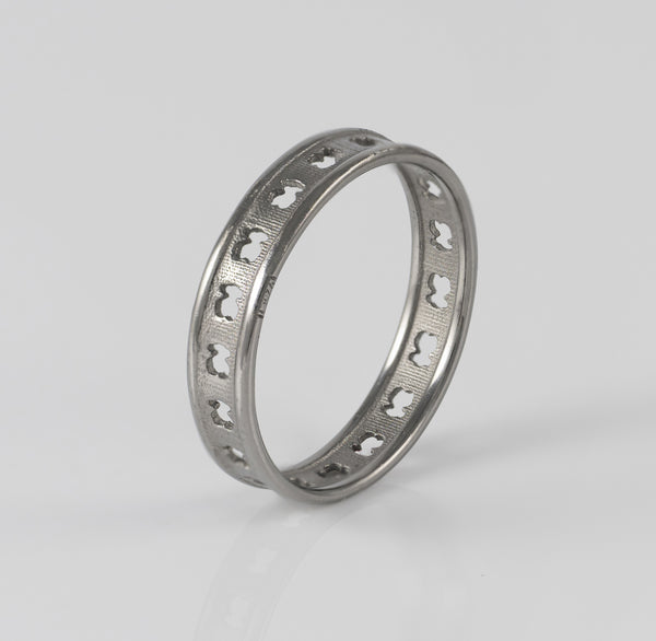 Anillo Tous de plata 925 con siluetas de oso Bear Row