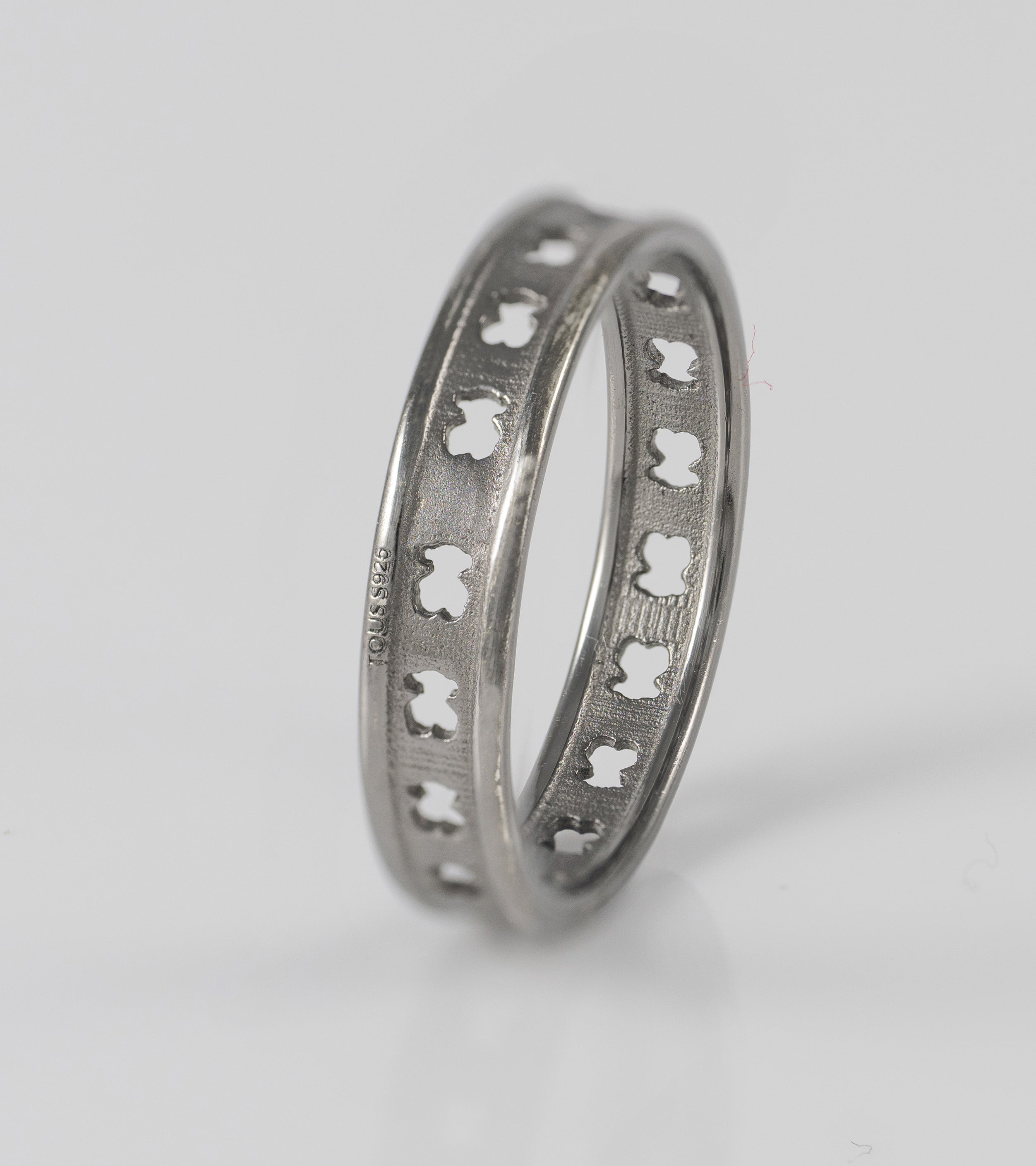 Anillo Tous de plata 925 con siluetas de oso Bear Row