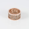 Anillo Thomas Sabó en Plata Vermeil Rosa con corazones pavé
