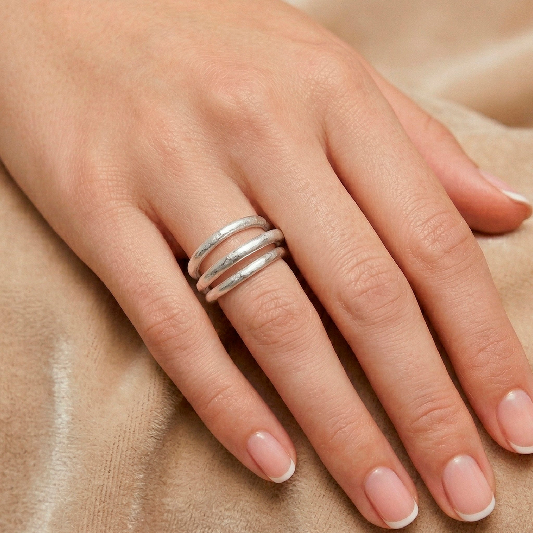 Anillo Tous Abierto de Plata 925 Duna