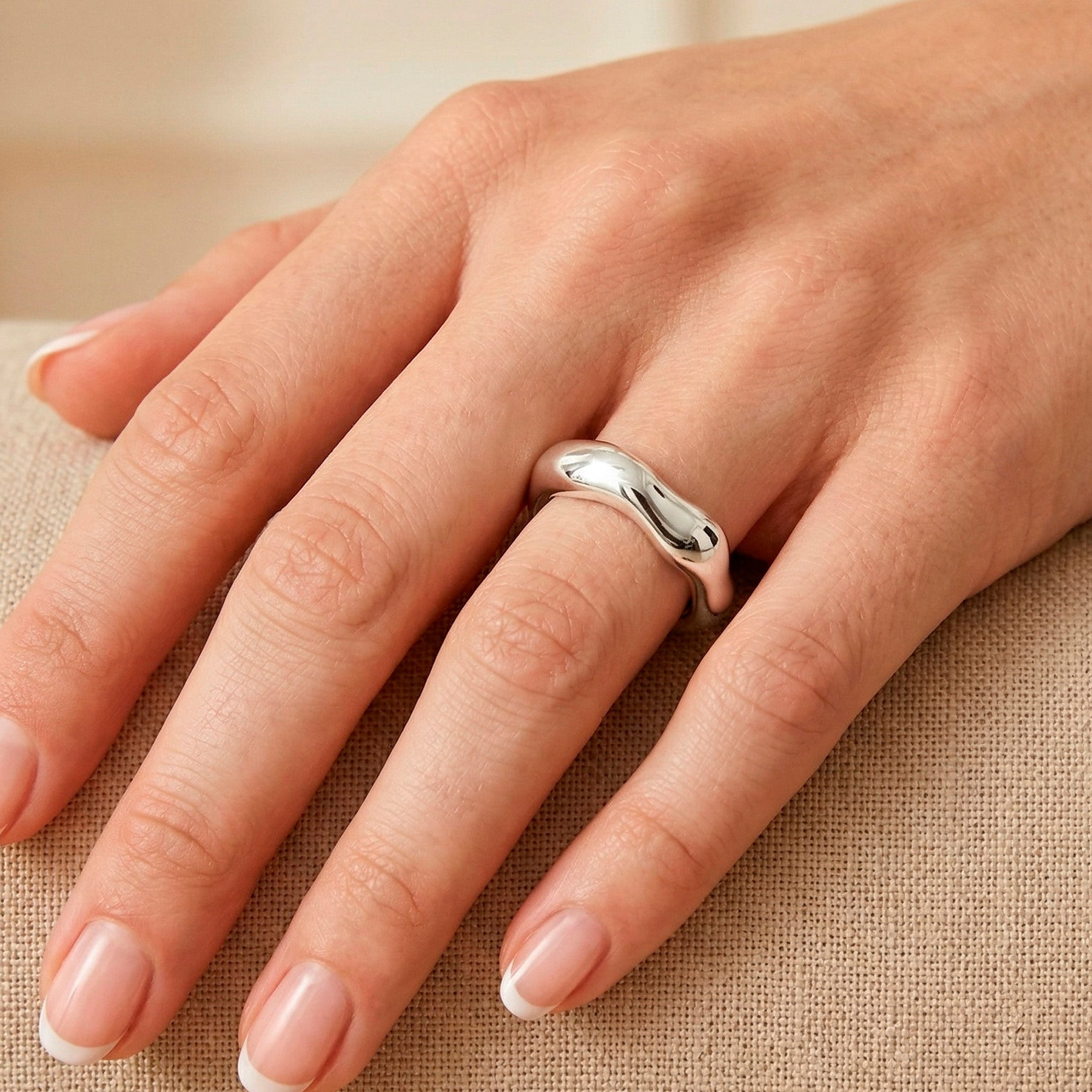 Anillo Tous Abierto en Plata 925 Tabit