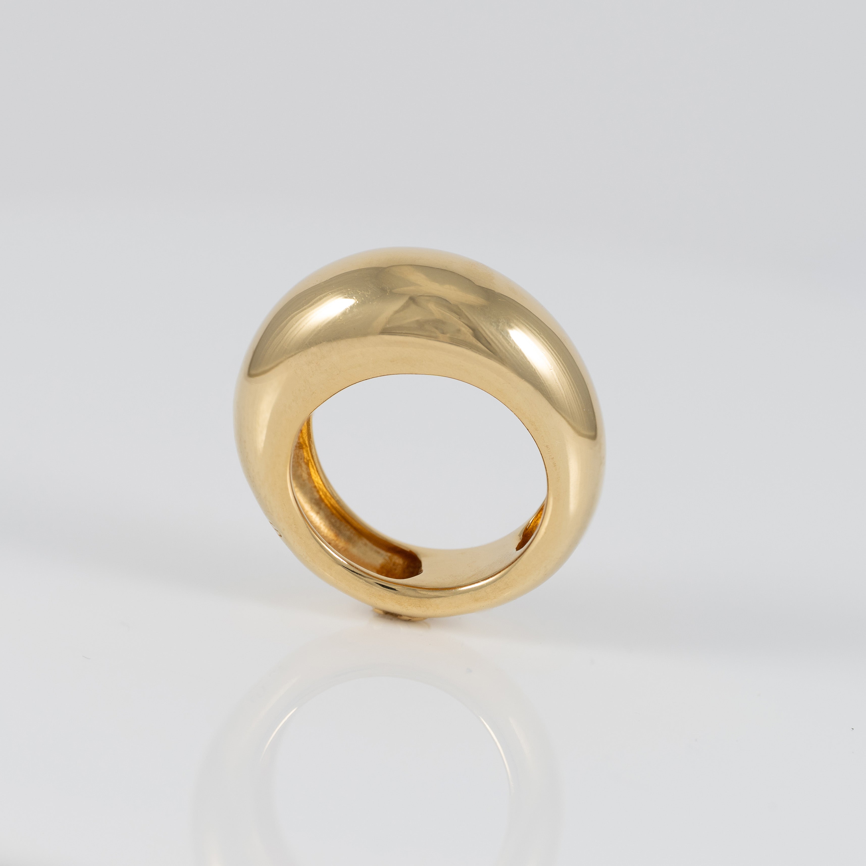 Anillo Tous abombado con baño de oro 18 kt sobre plata Warm
