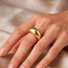 Anillo Tous abombado con baño de oro 18 kt sobre plata Warm