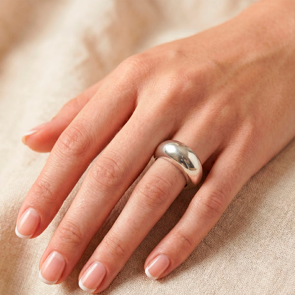 Anillo Tous Abombado en plata 925 Warm