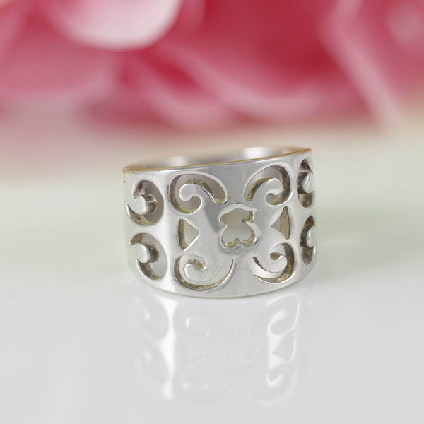Anillo Tous Calado Frontal Silueta Oso en Plata 925