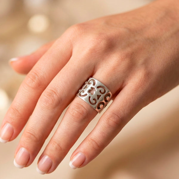 Anillo Tous Calado Frontal Silueta Oso en Plata 925