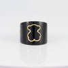 Anillo Tous de Resina Negra y Oro