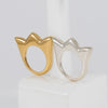 Anillo Tous New Sweet Dolls tulipa con baño de oro 18 kt sobre plata