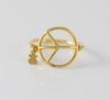 Anillo Tous Plata 925 Vermeil Símbolo de la Paz