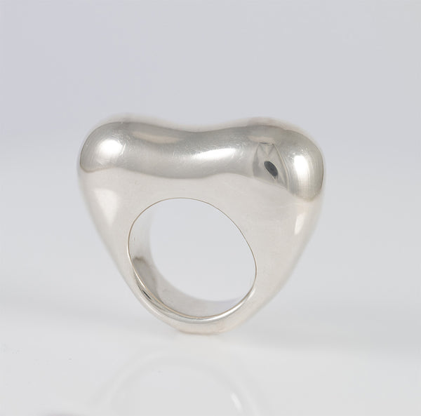 Anillo Tous de Plata 925 Abombado Corazón Tabit