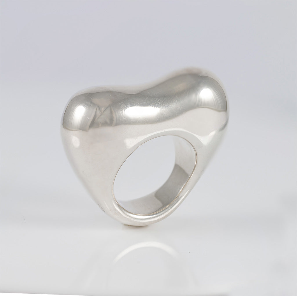 Anillo Tous de Plata 925 Abombado Corazón Tabit