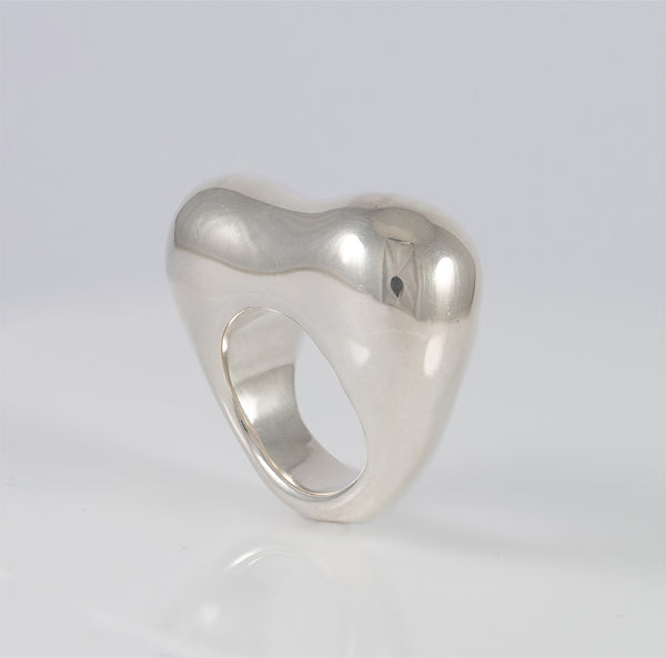 Anillo Tous de Plata 925 Abombado Corazón Tabit