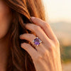 Anillo Tous de Plata 925 y Amatista Color Pills