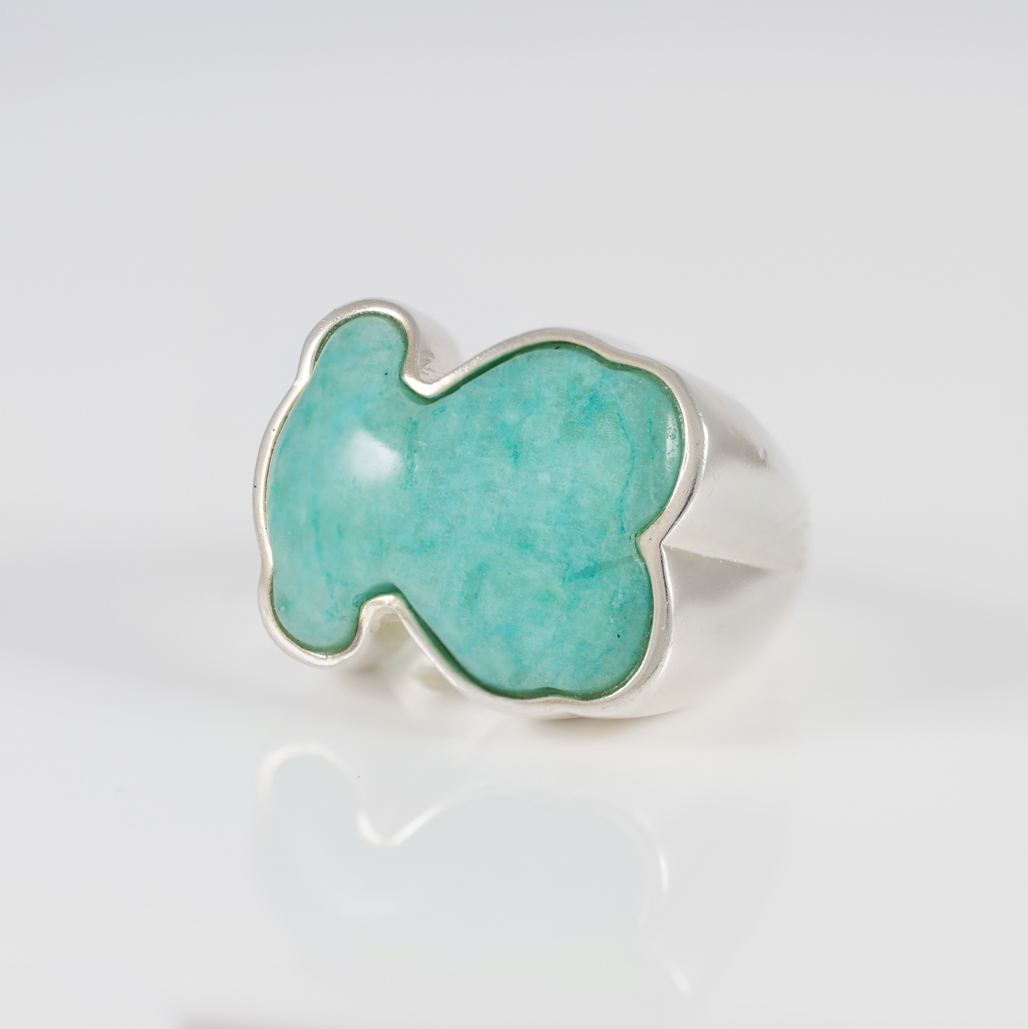 Anillo Tous en plata 925 y Amazonita  New Color