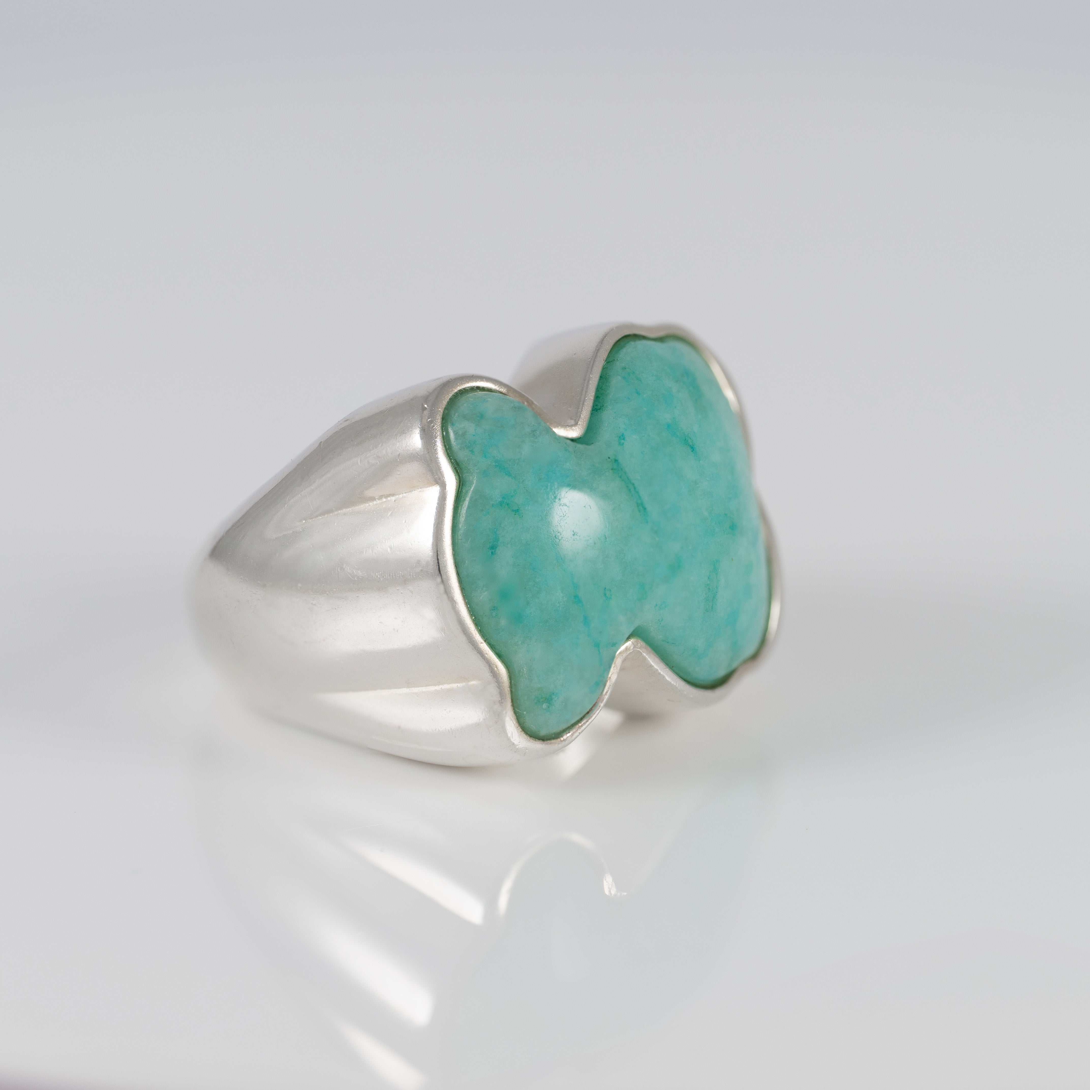 Anillo Tous en plata 925 y Amazonita  New Color