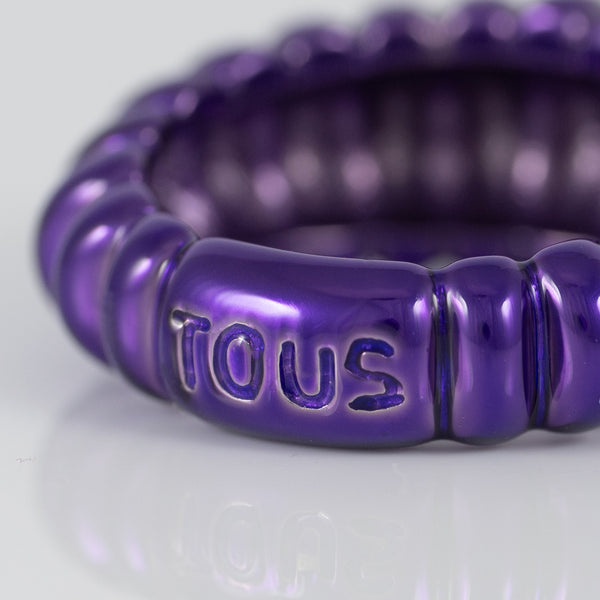 Anillo Tous de Plata color Lila Virtual Garden