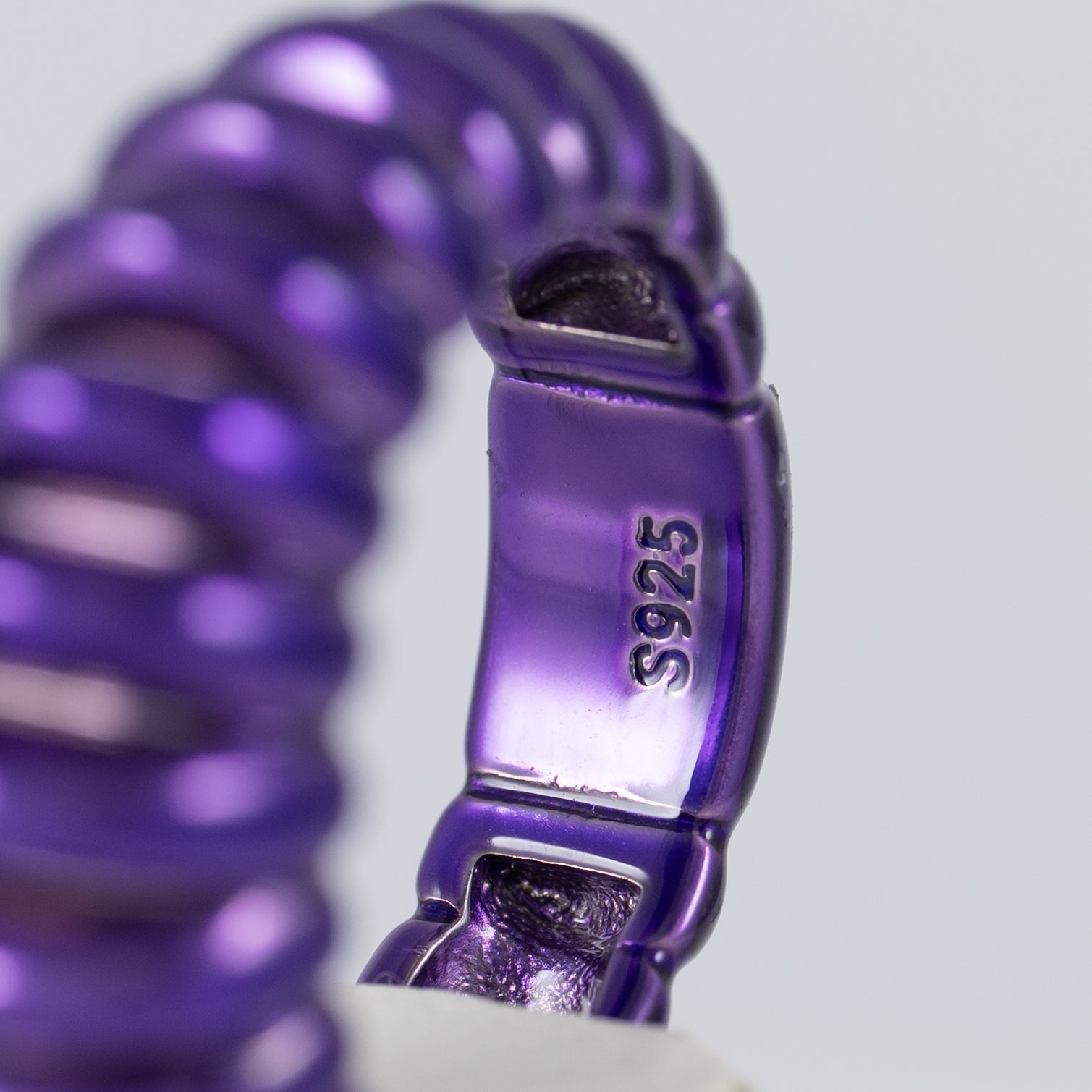 Anillo Tous de Plata color Lila Virtual Garden