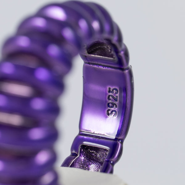 Anillo Tous de Plata color Lila Virtual Garden