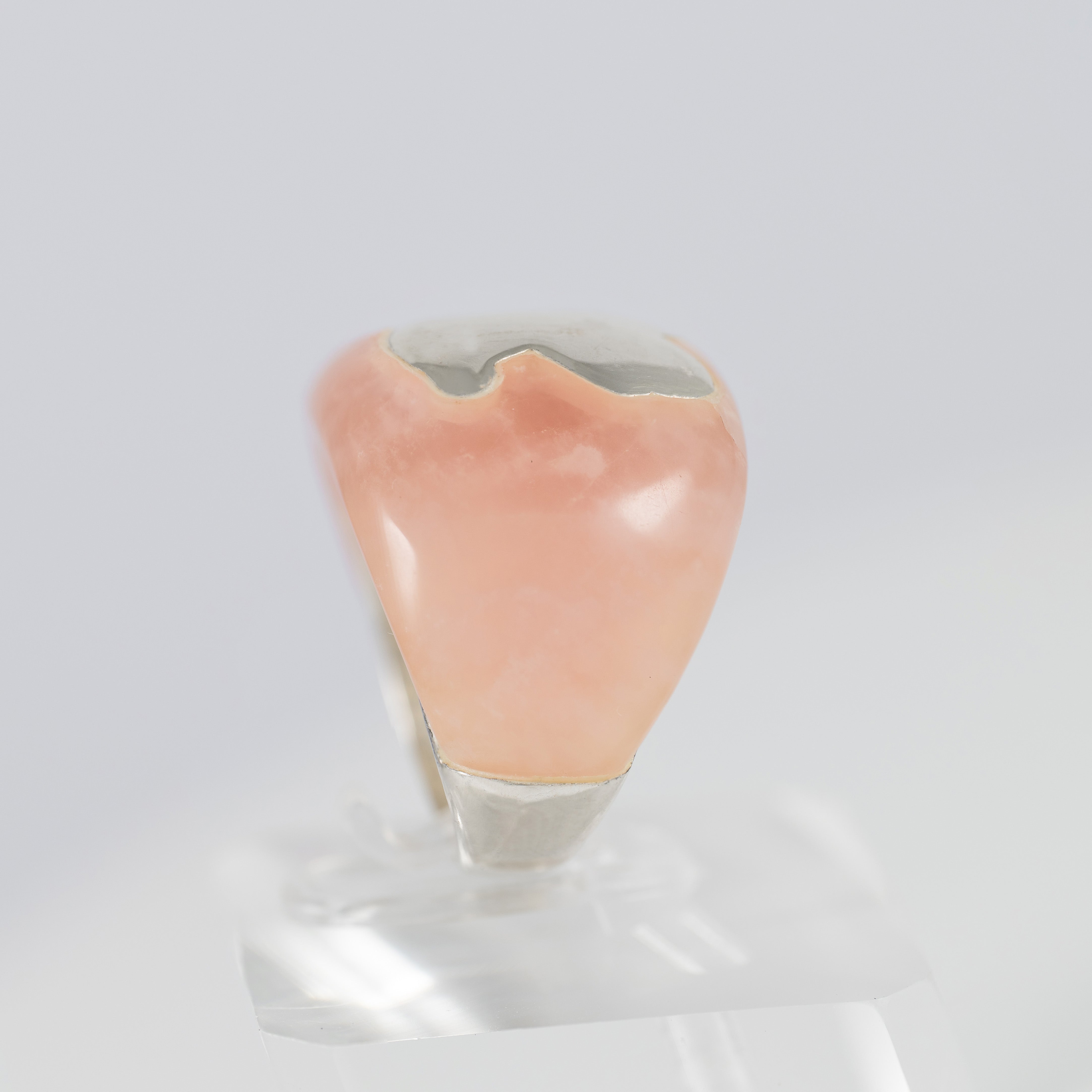 Anillo Tous en plata 925 y cuarzo rosa