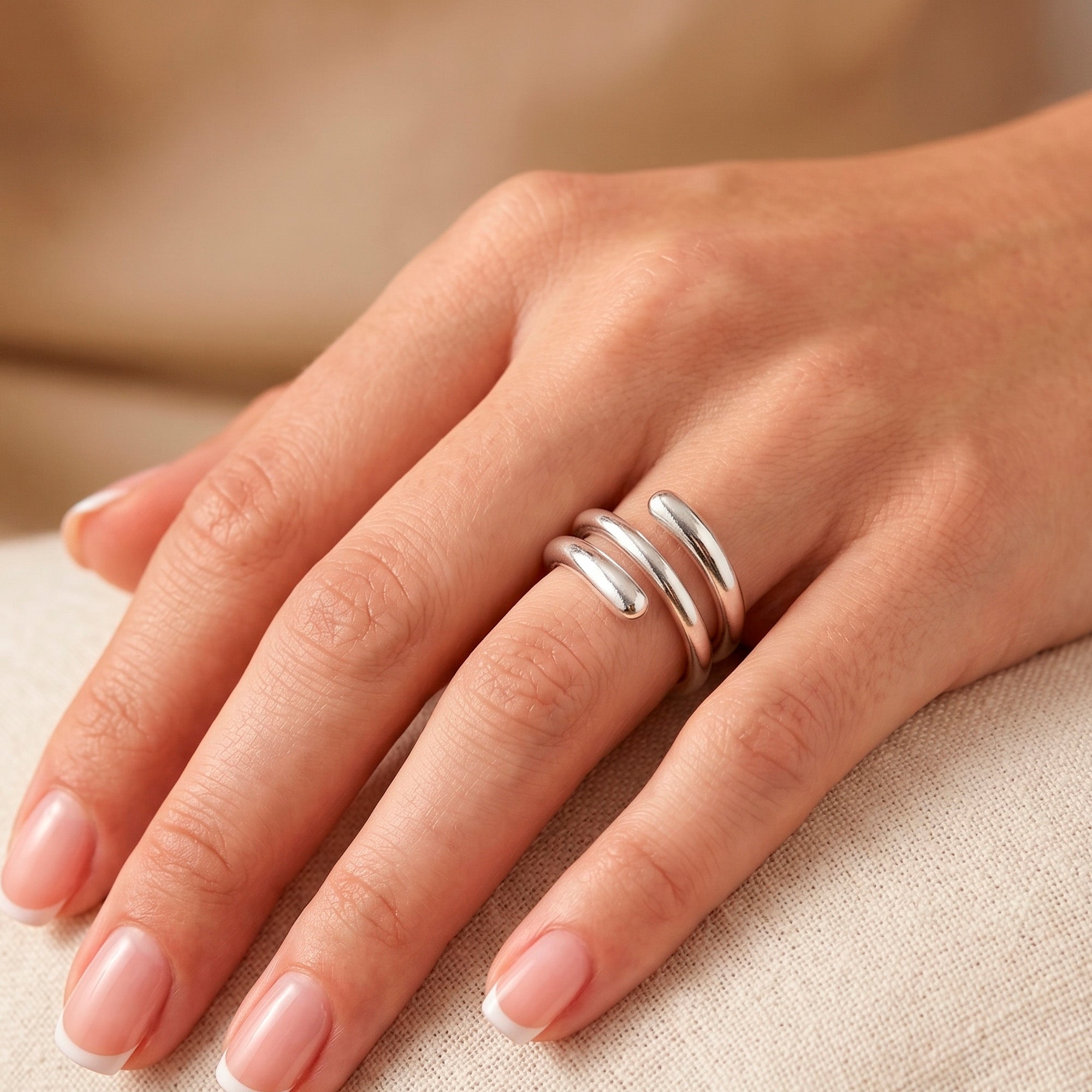 Anillo Tous de Plata 925 Espiral New Hav