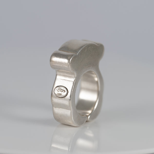 Anillo Tous en plata 925 con forma de oso Sweet Dolls