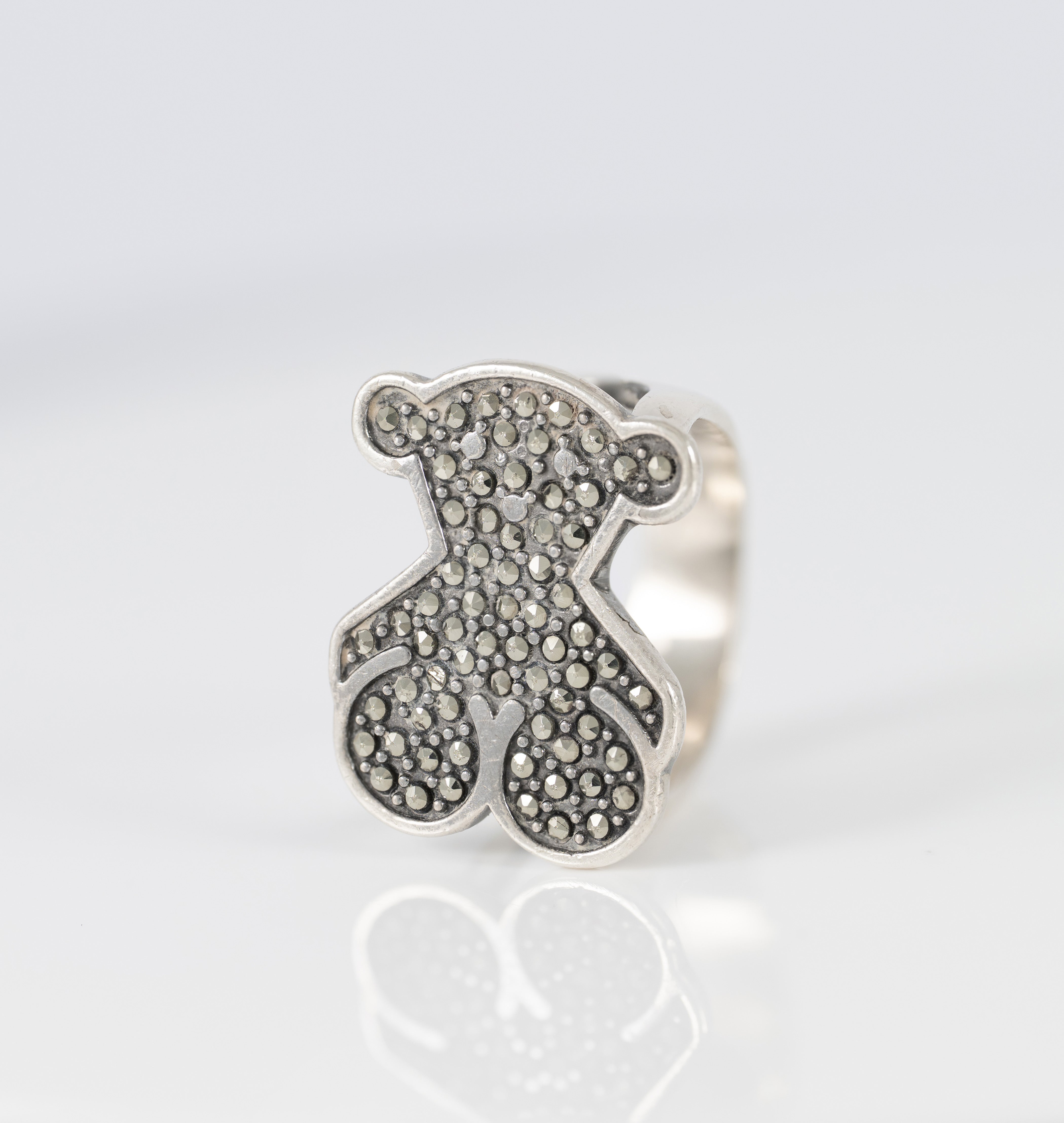 Anillo Tous en Plata 925 y Marcasita Grace