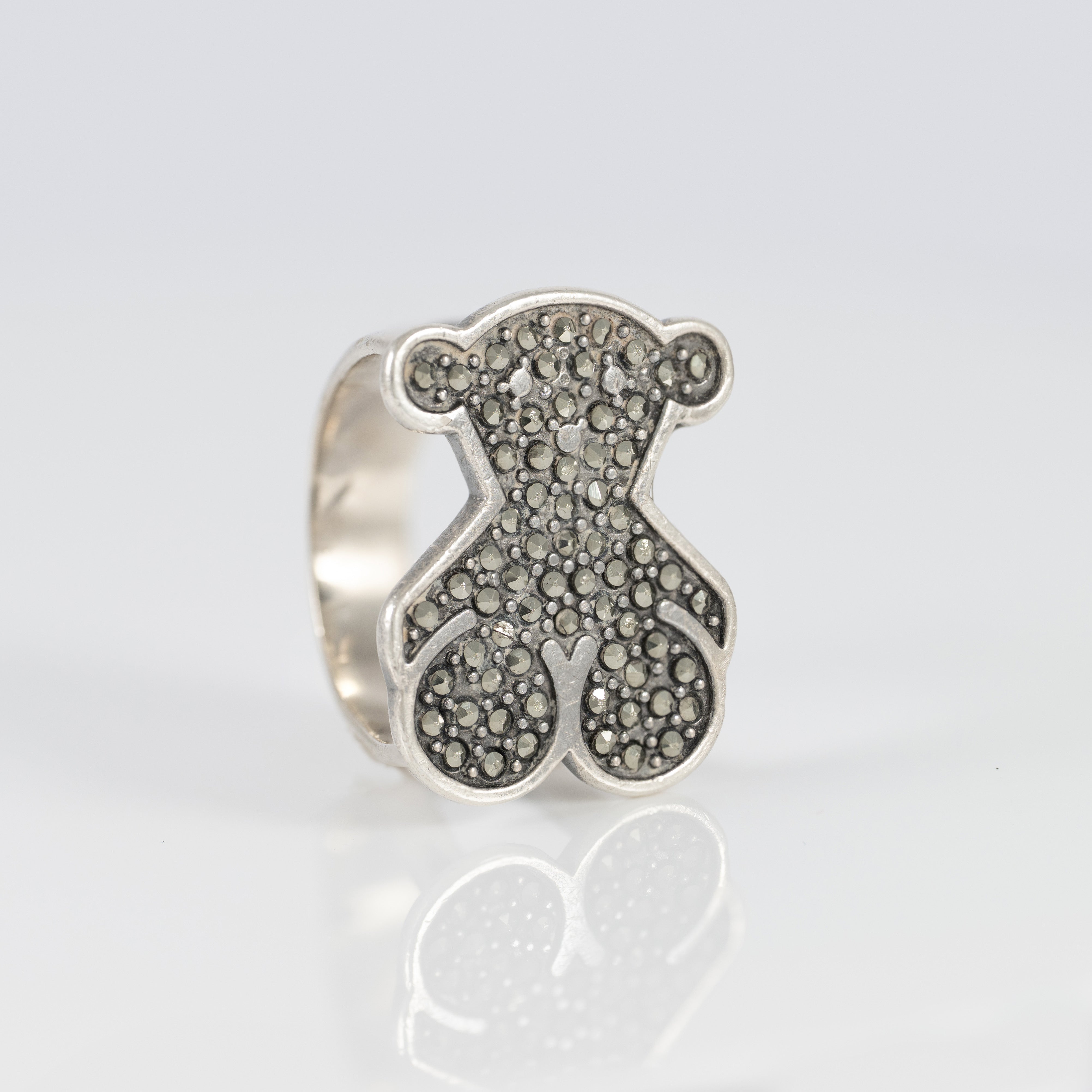 Anillo Tous en Plata 925 y Marcasita Grace