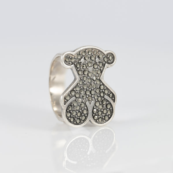 Anillo Tous en Plata 925 y Marcasita Grace