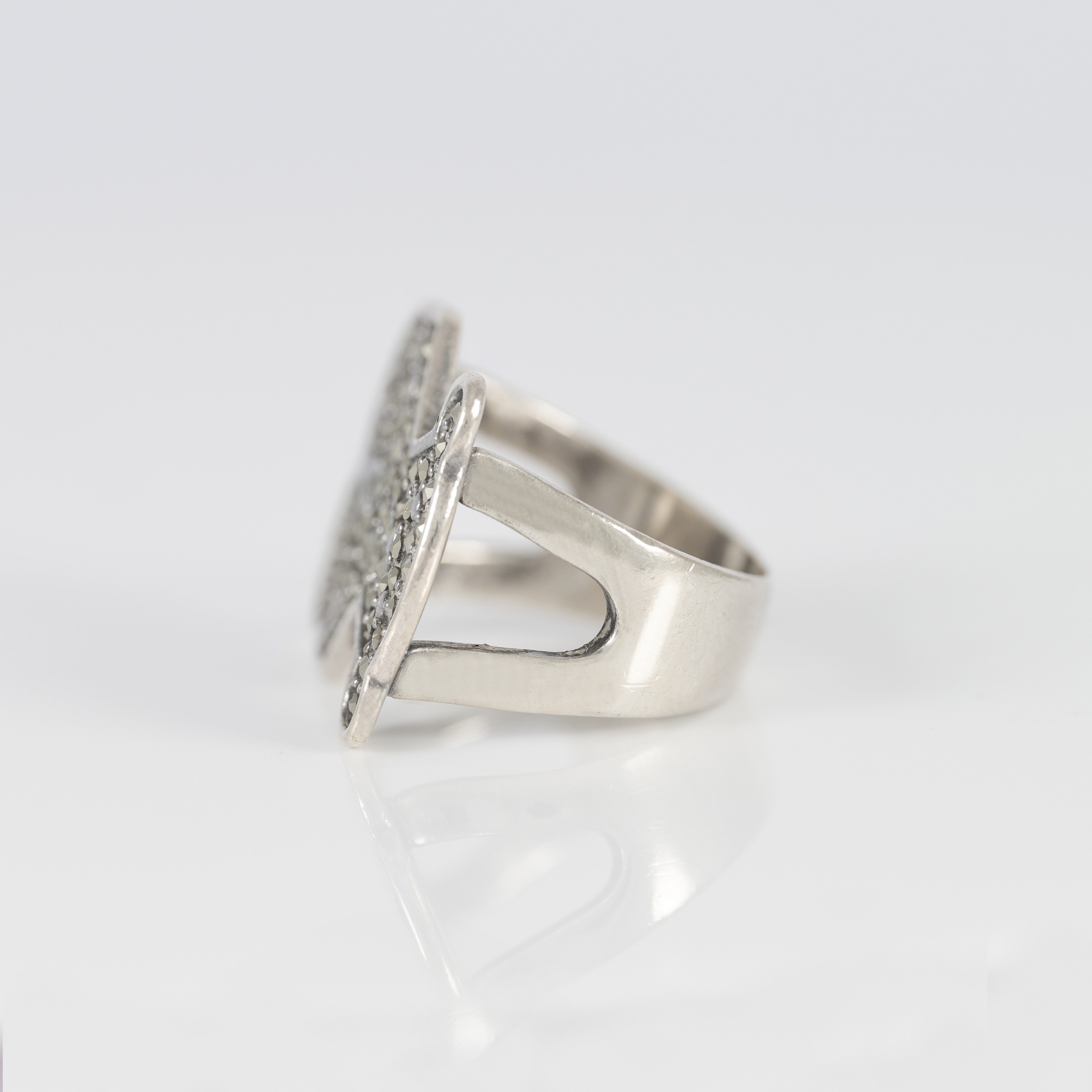 Anillo Tous en Plata 925 y Marcasita Grace