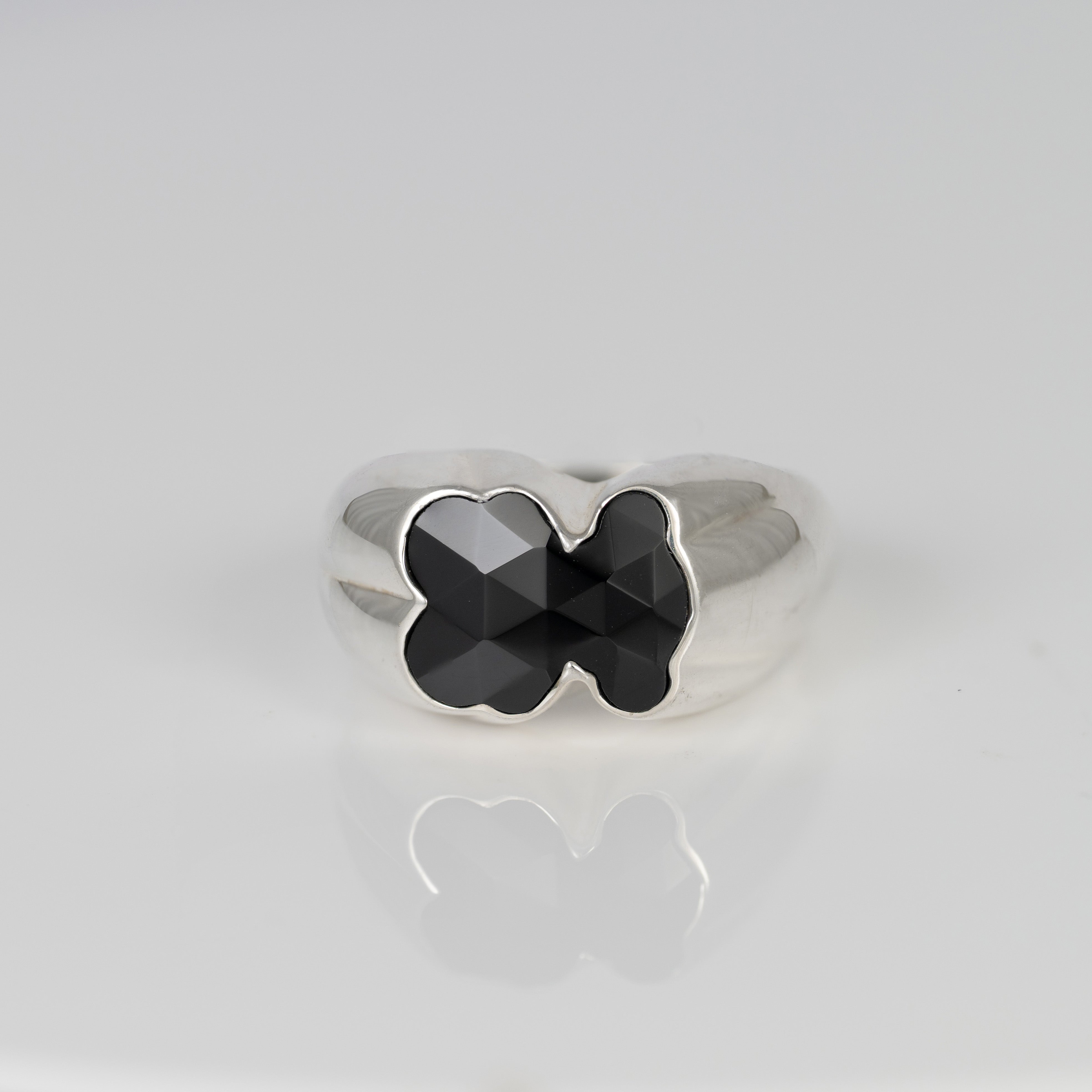 Anillo Tous de plata 925 y motivo oso en ónix Icon Color