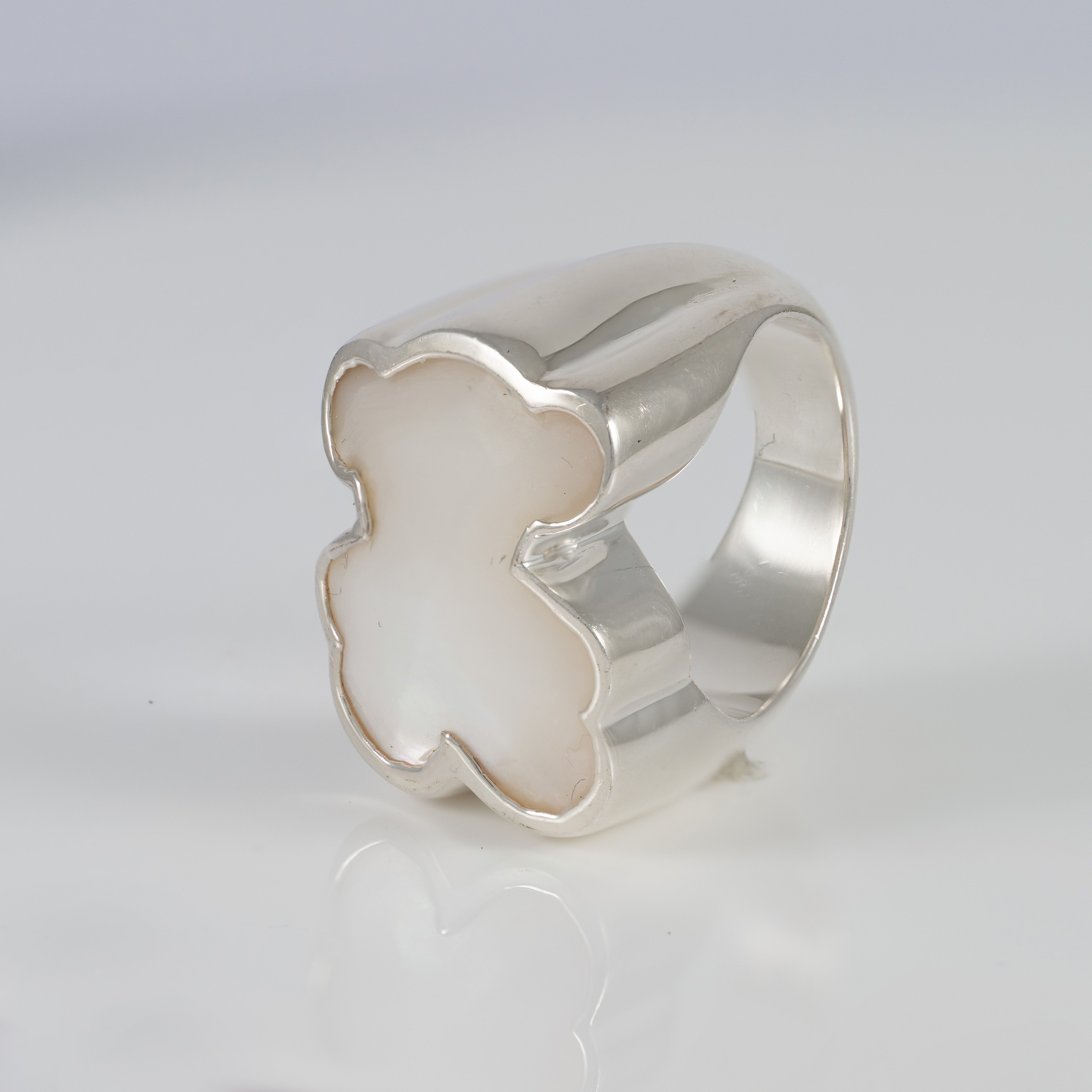 Anillo Tous de Plata 925 y Nácar motivo oso