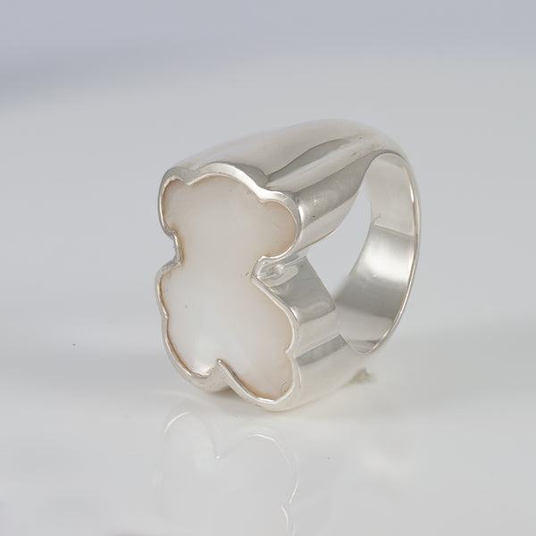 Anillo Tous de Plata 925 y Nácar motivo oso