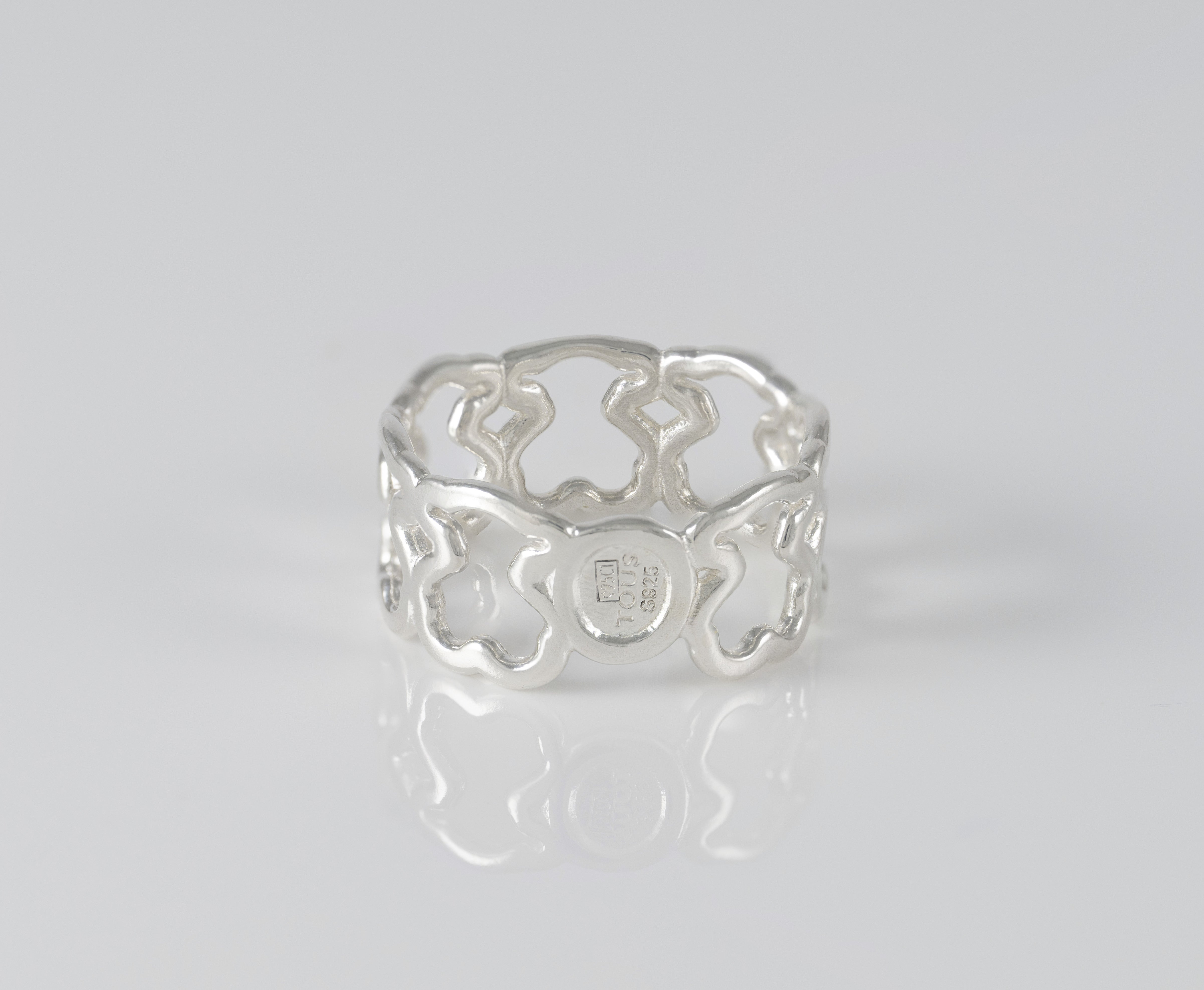 Anillo Tous en plata 925 New Carrusel con diseño de osos