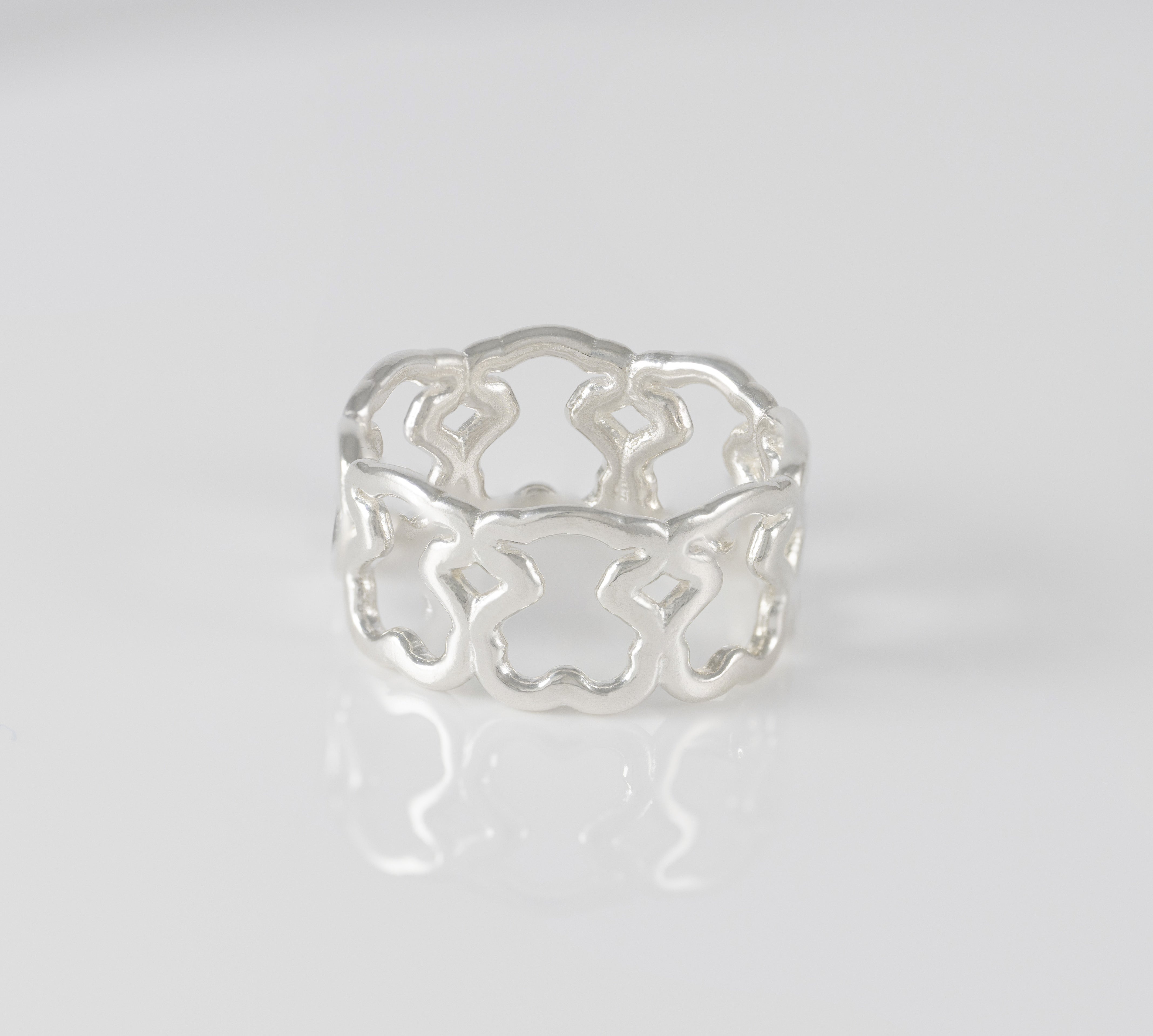 Anillo Tous en plata 925 New Carrusel con diseño de osos
