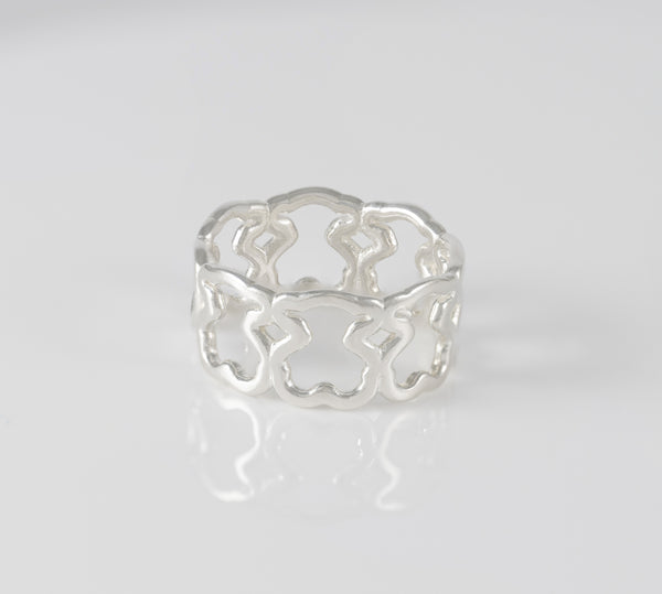 Anillo Tous en plata 925 New Carrusel con diseño de osos