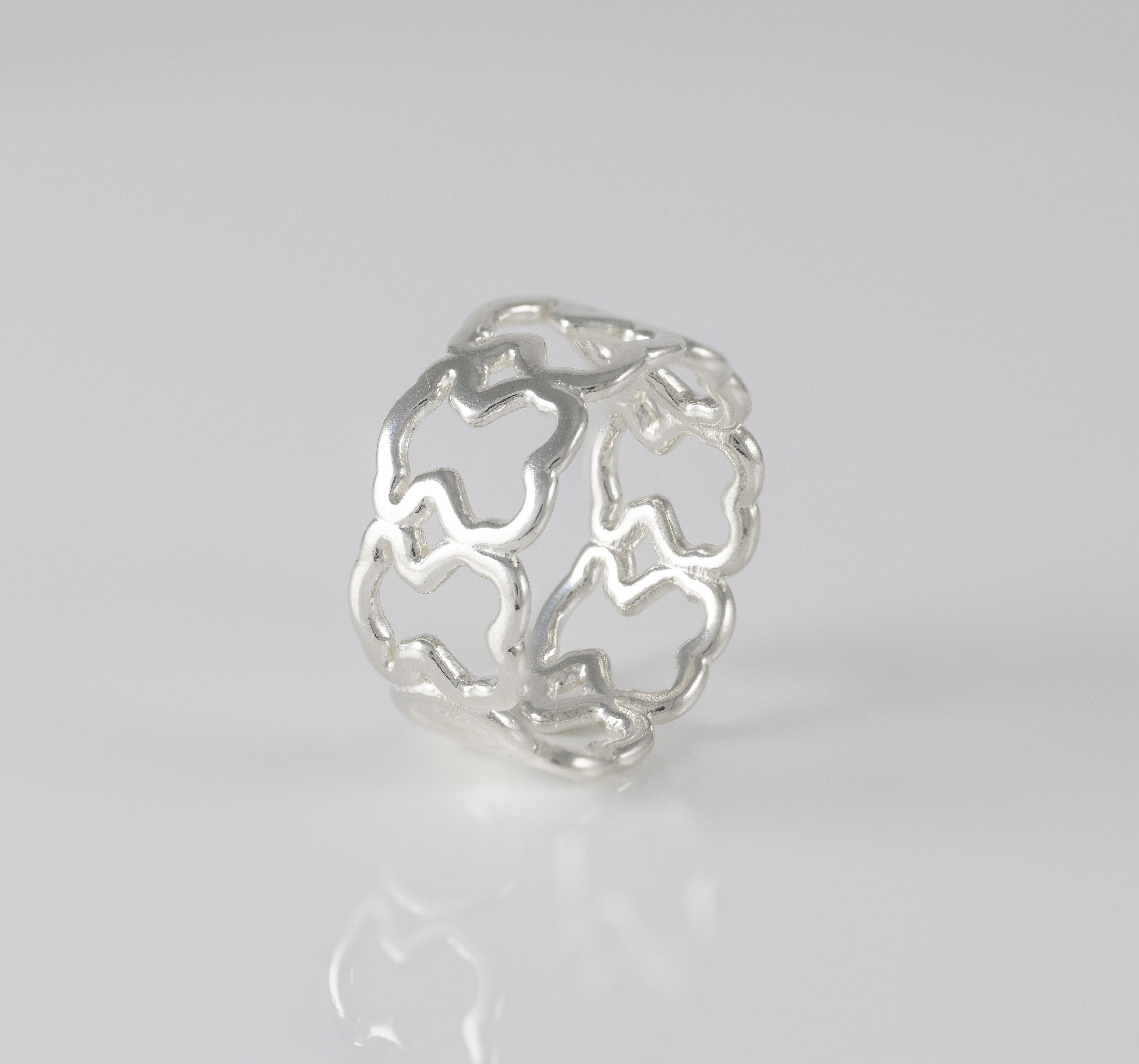 Anillo Tous en plata 925 New Carrusel con diseño de osos