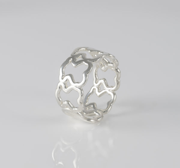 Anillo Tous en plata 925 New Carrusel con diseño de osos