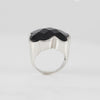 Anillo Tous en Plata 925 y ónix facetado oso Color