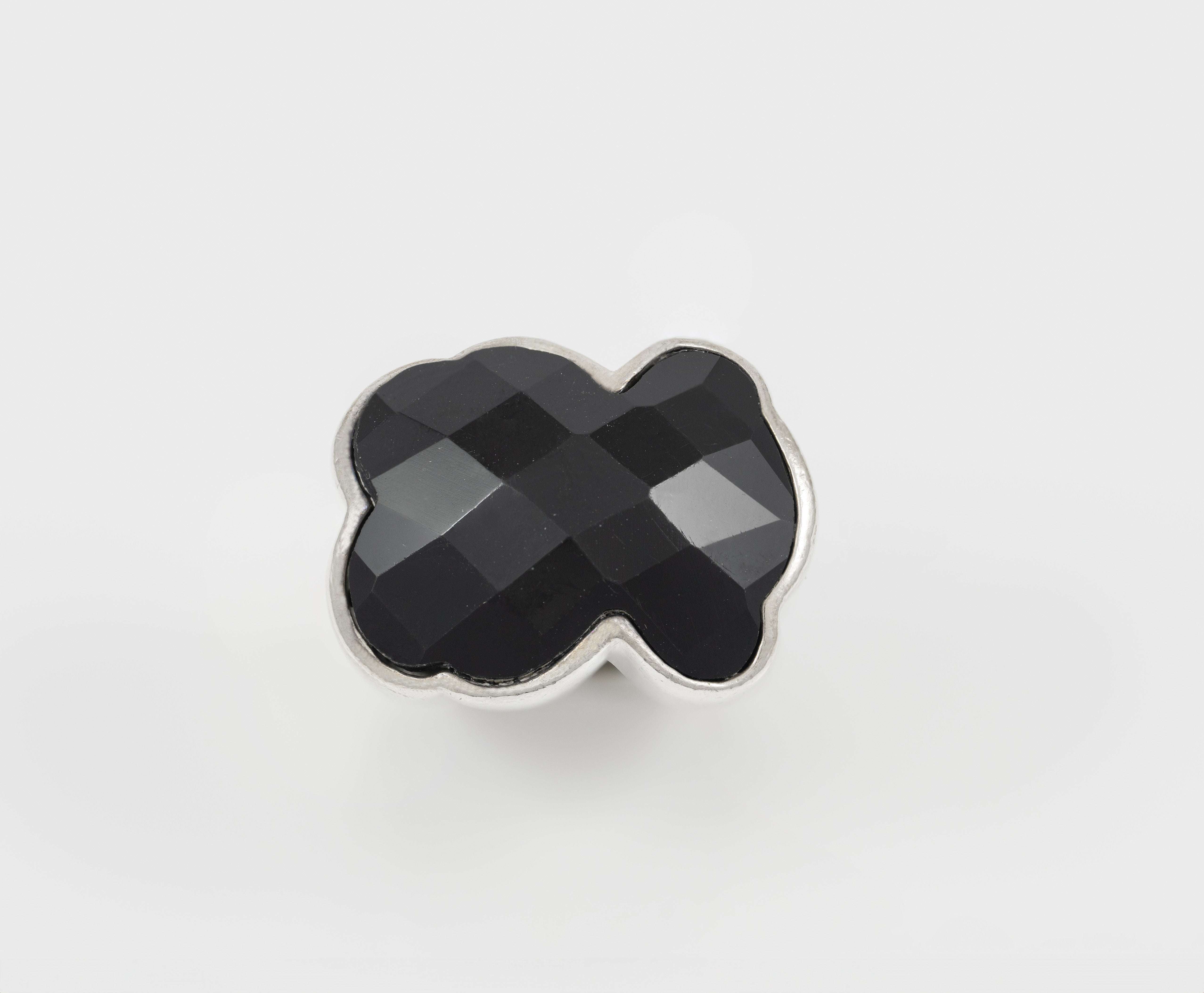Anillo Tous en Plata 925 y ónix facetado oso Color