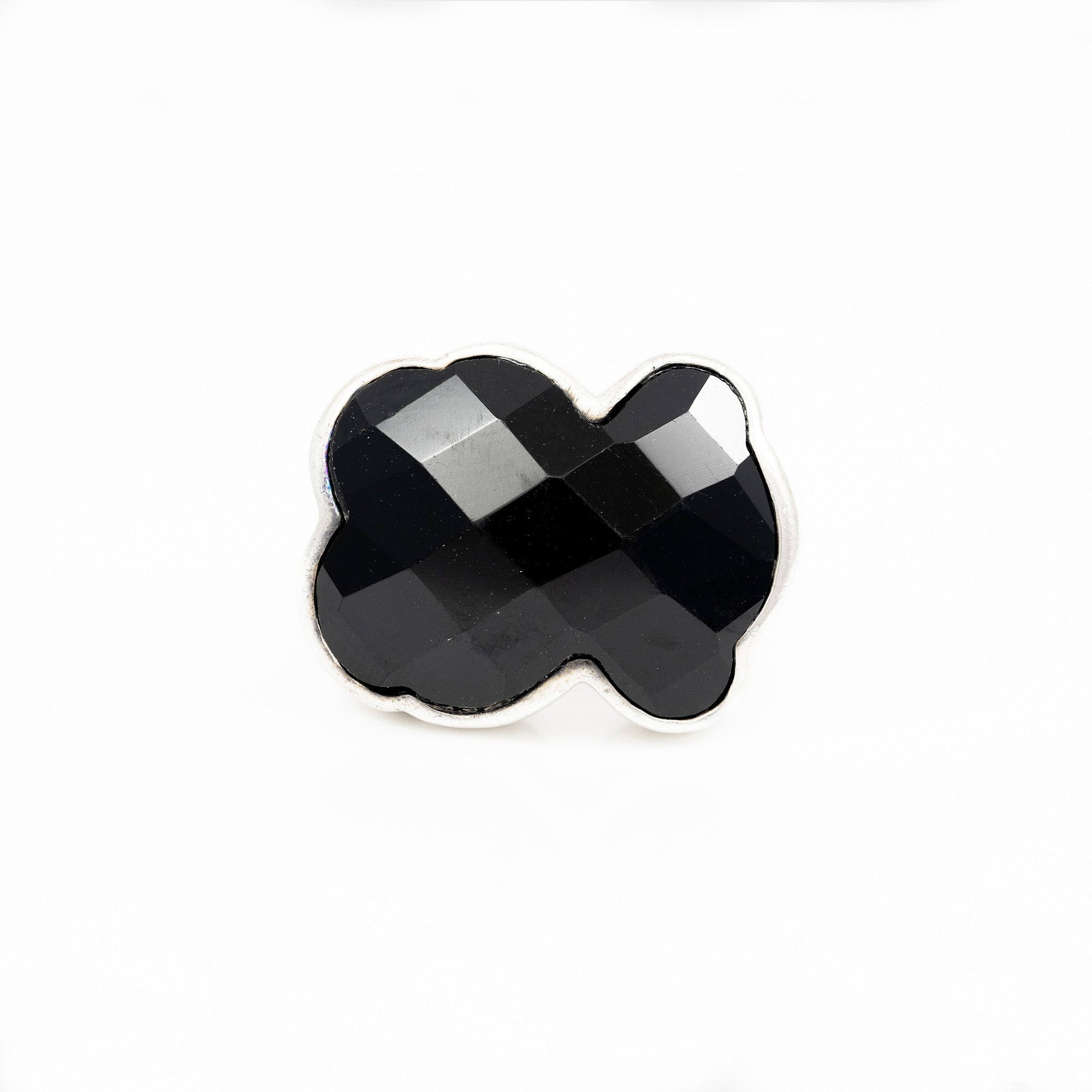 Anillo Tous en Plata 925 y ónix facetado oso Color