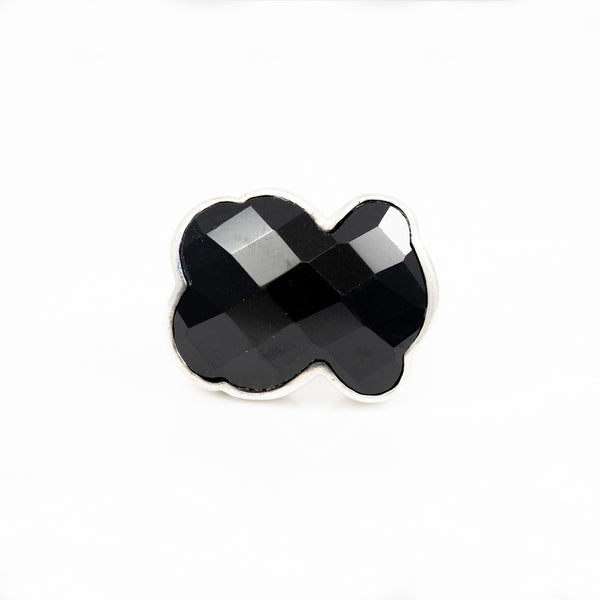 Anillo Tous en Plata 925 y ónix facetado oso Color
