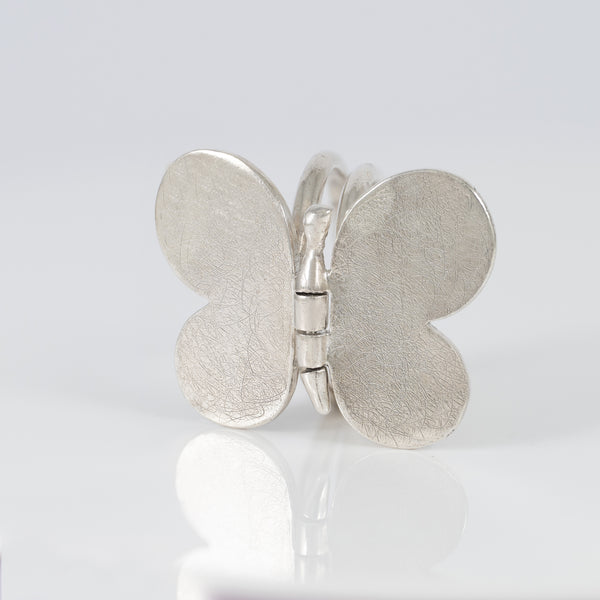 Anillo Tous de Plata 925 con sello mariposa Bold Motif
