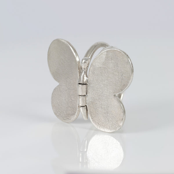 Anillo Tous de Plata 925 con sello mariposa Bold Motif