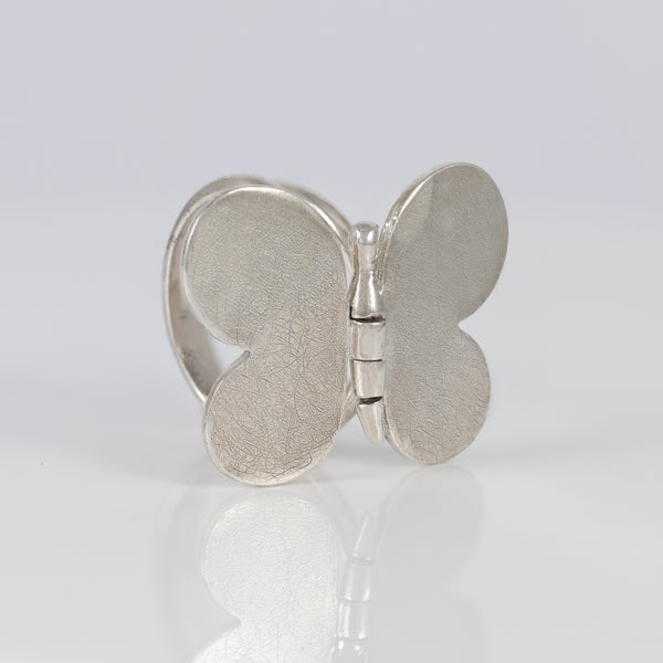 Anillo Tous de Plata 925 con sello mariposa Bold Motif