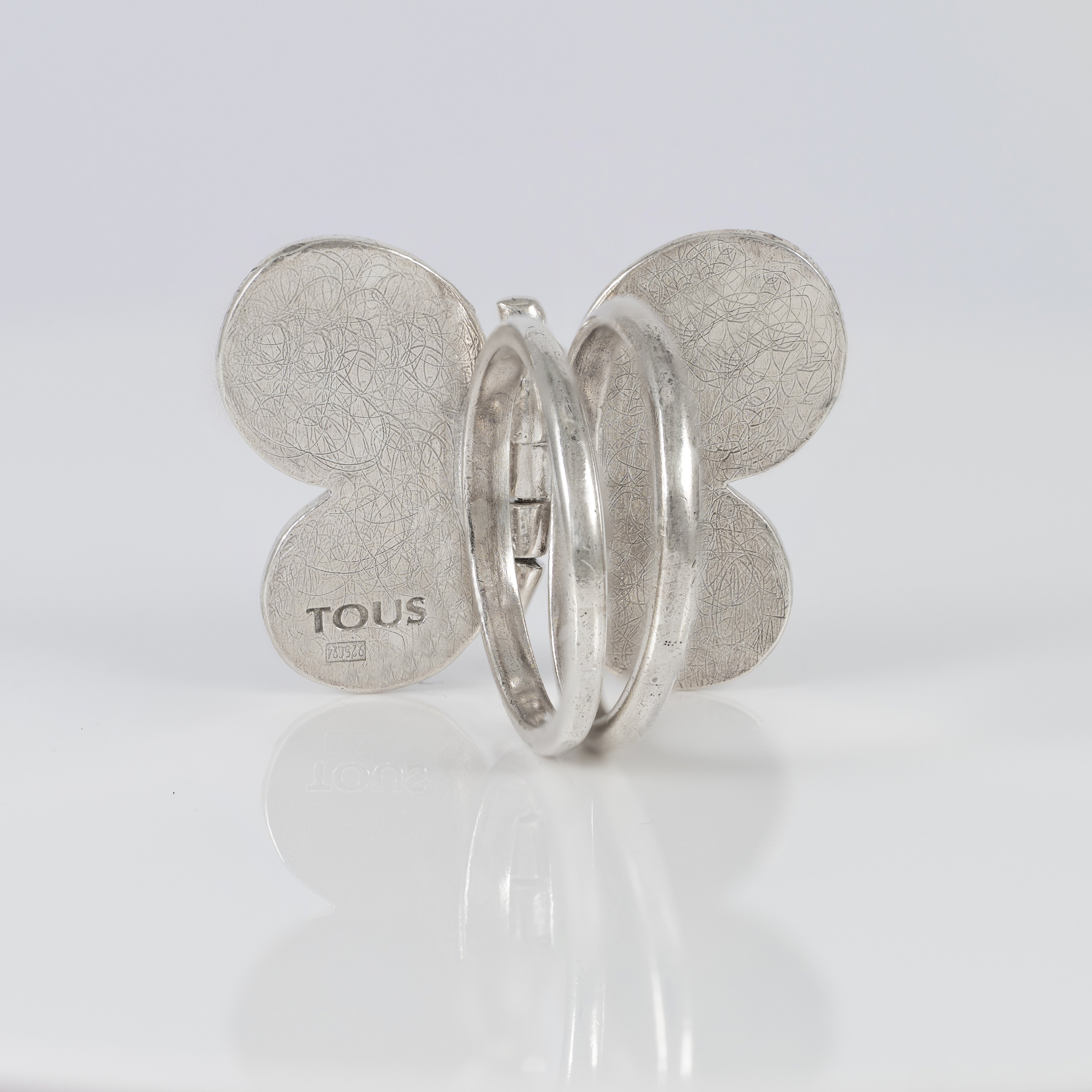 Anillo Tous de Plata 925 con sello mariposa Bold Motif